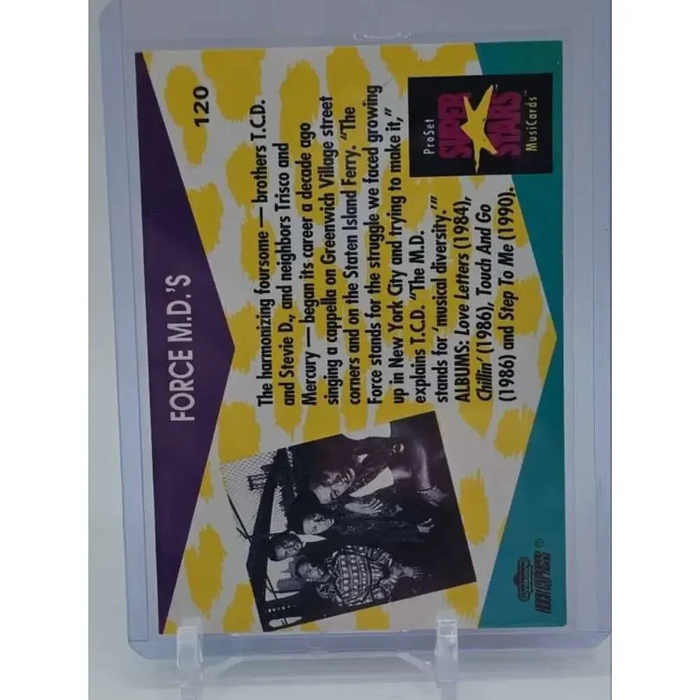 1991 Pro Set SuperStars MusiCards #120 Force M.D.'s Card